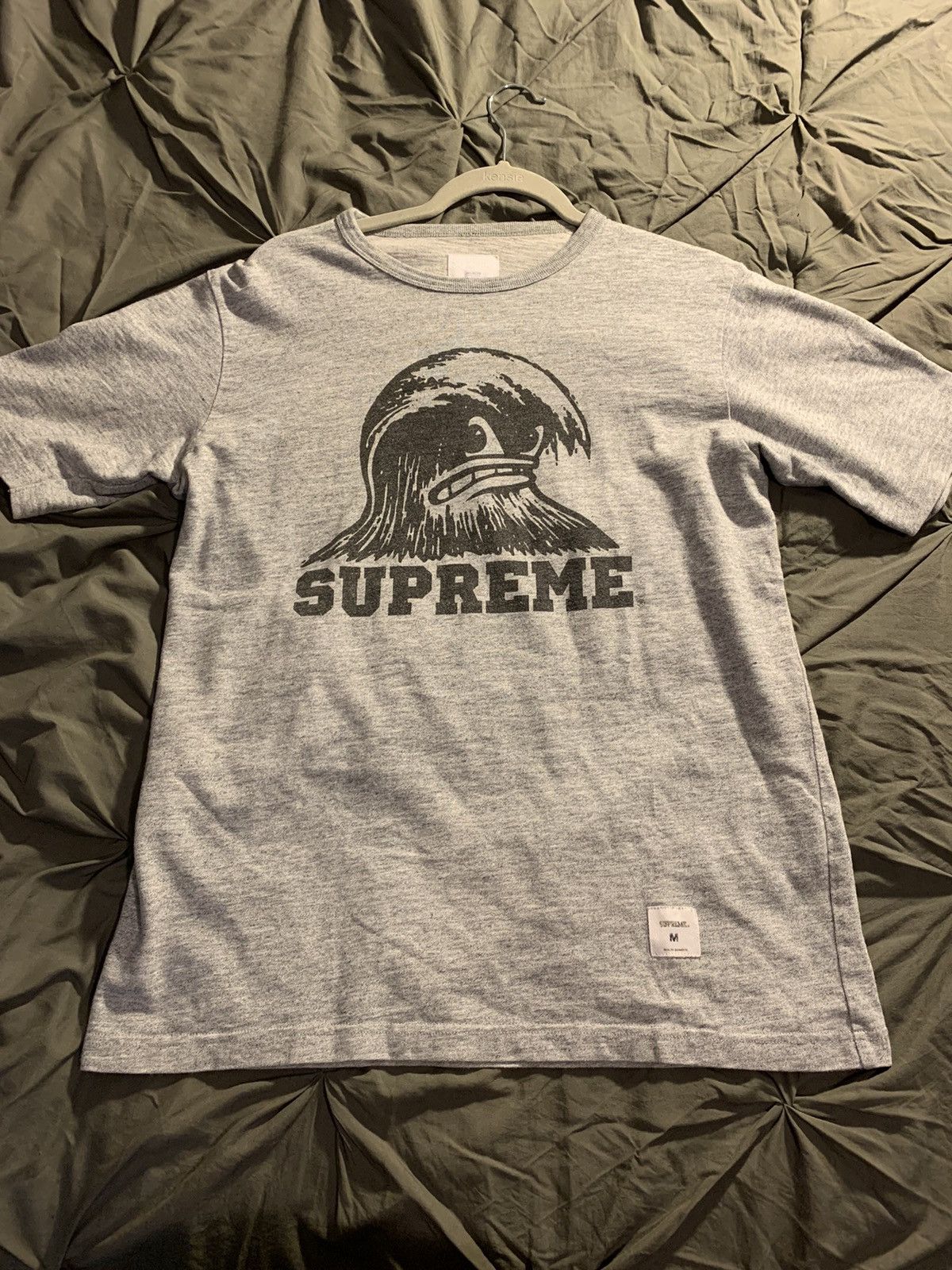 Supreme Supreme Wave Tee SS11 Heather Grey Size US M / EU 48-50 / 2 - 1 Thumbnail