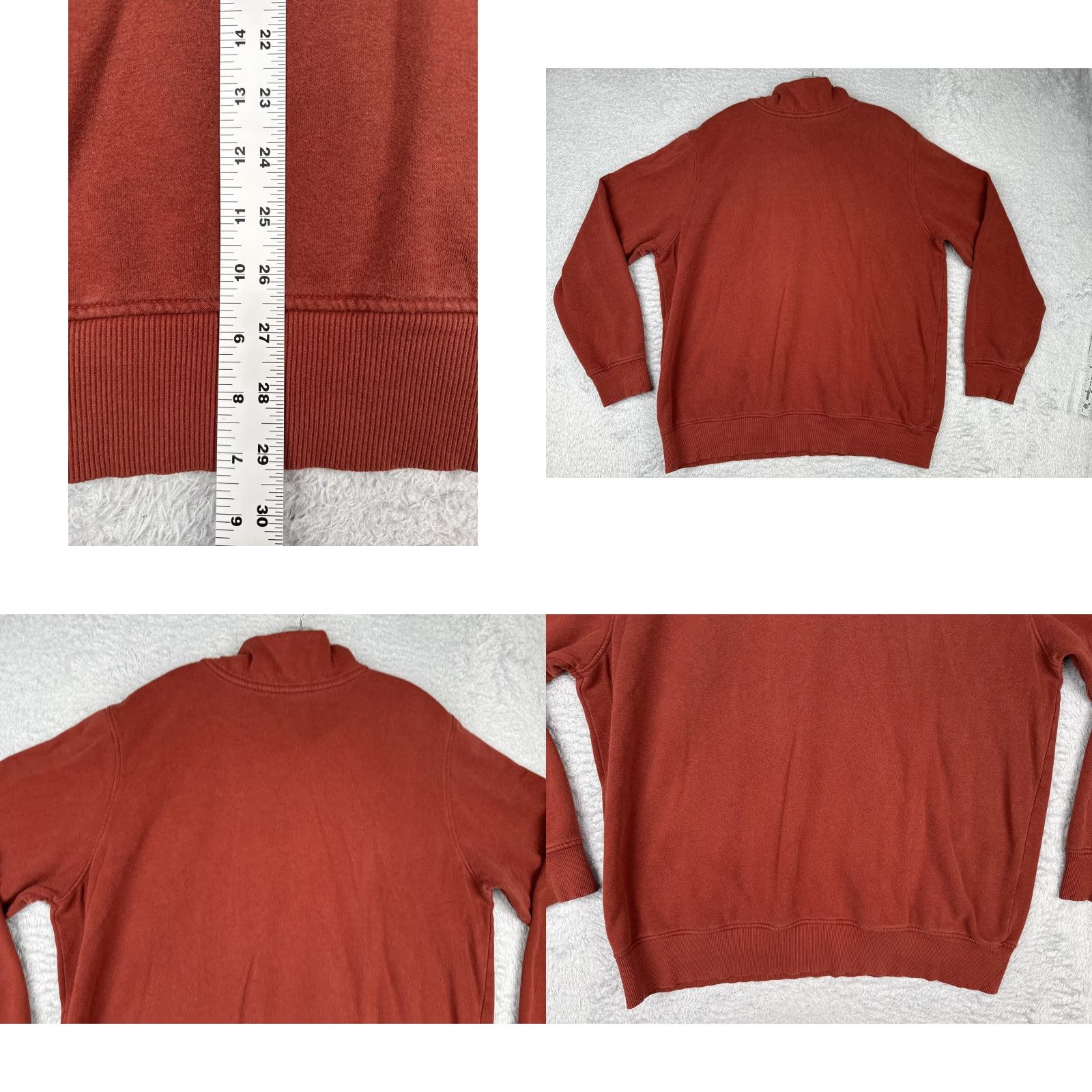 The North Face The North Face Sweatshirt Mens XL Rust Red Quarter Snap Fleece Pullover Logo Size US XL / EU 56 / 4 - 9 Thumbnail