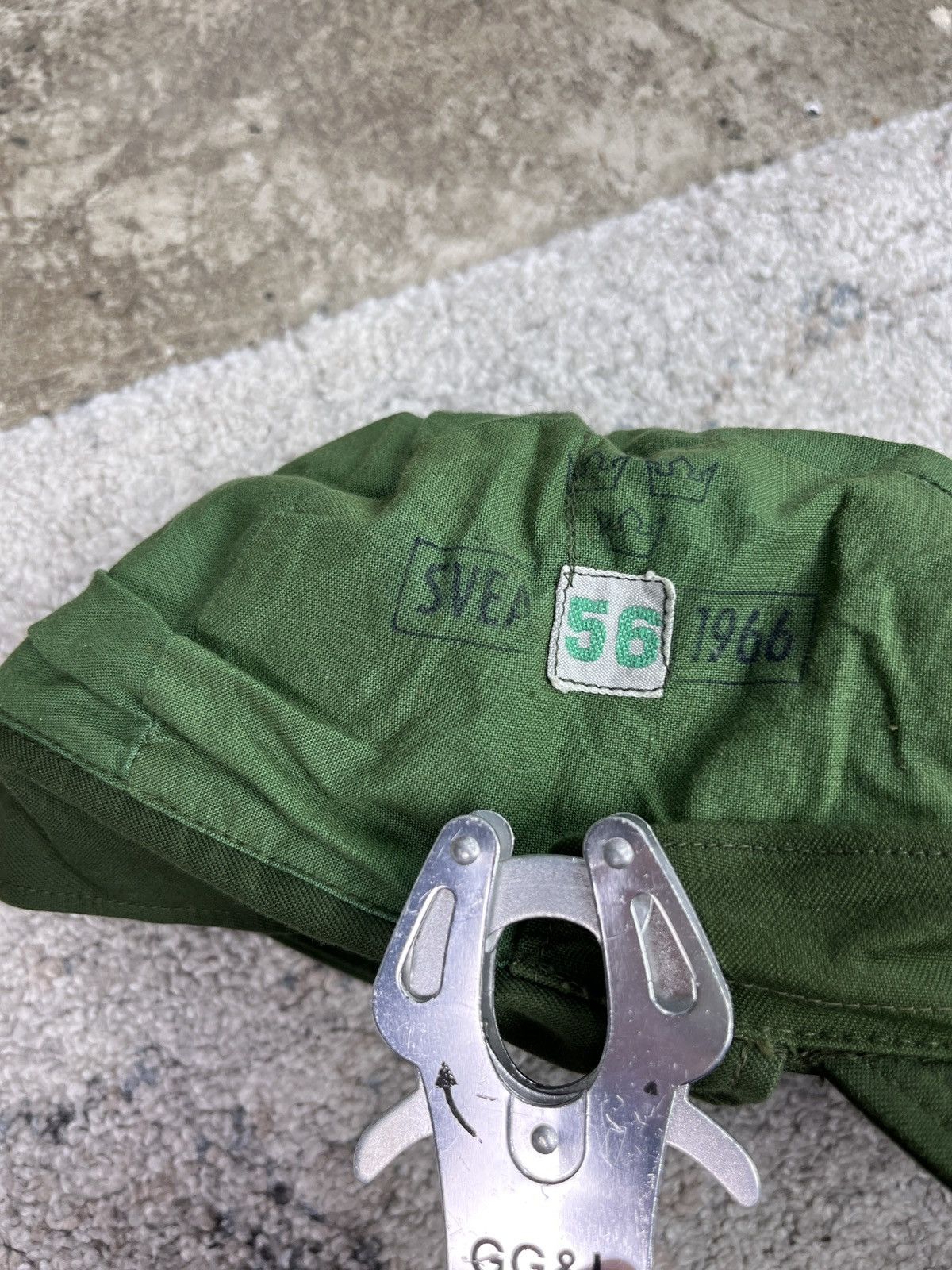 1966s ARCHIVE SWEDISH ARMY VINTAGE MILITARY CAP - № 4300