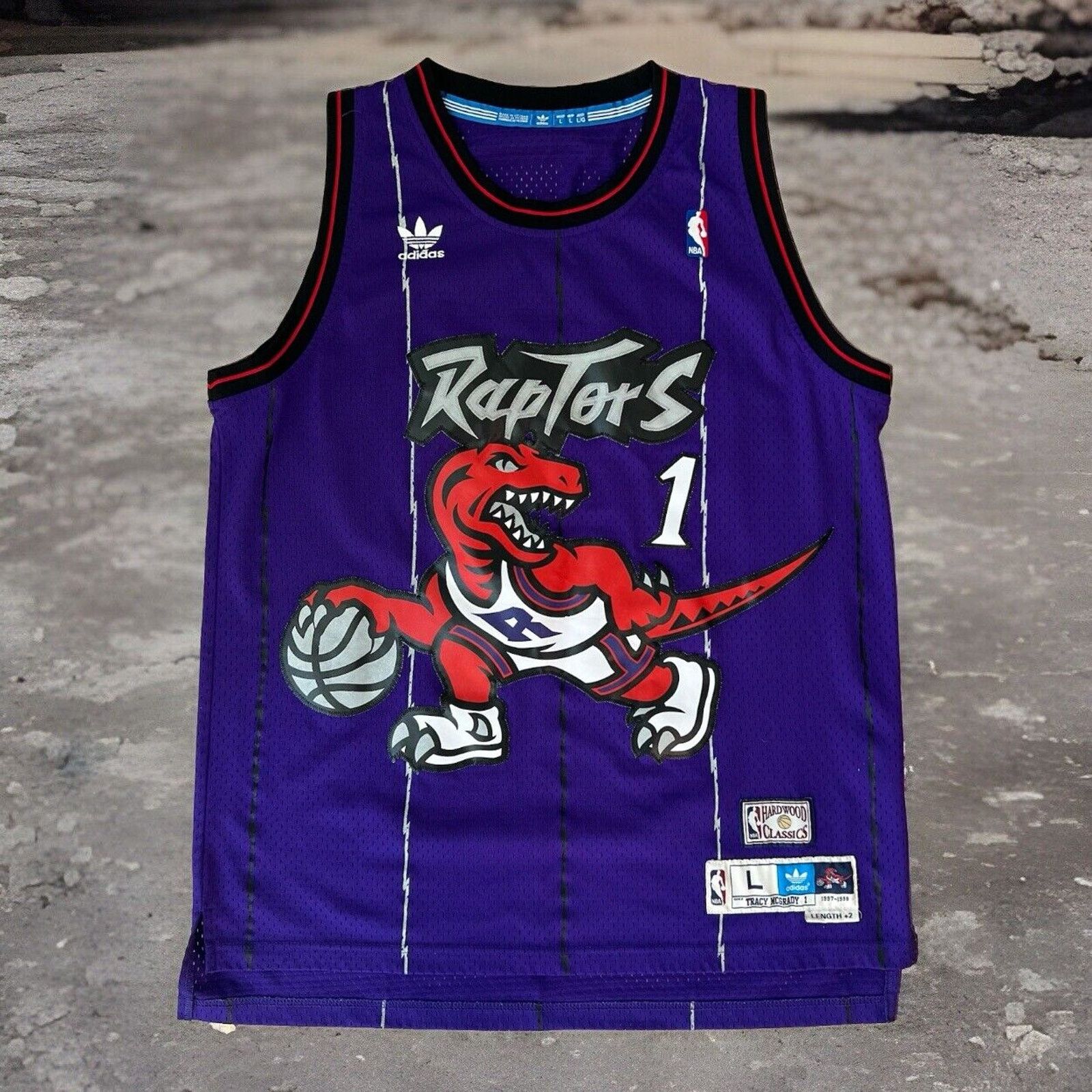 Adidas Tracy Mcgrady Toronto Raptors Jersey L Purple Adidas Size US L / EU 52-54 / 3 - 1 Thumbnail