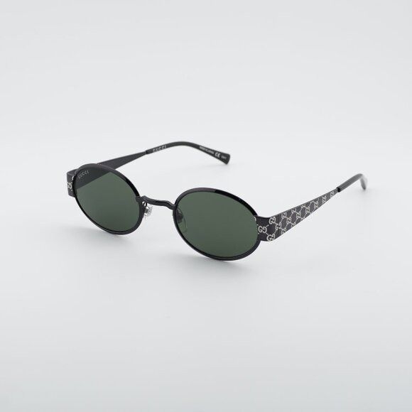 Gucci NEW Gucci GG1684SA 001 Grey Unisex Oval Sunglasses GG  display picture 3