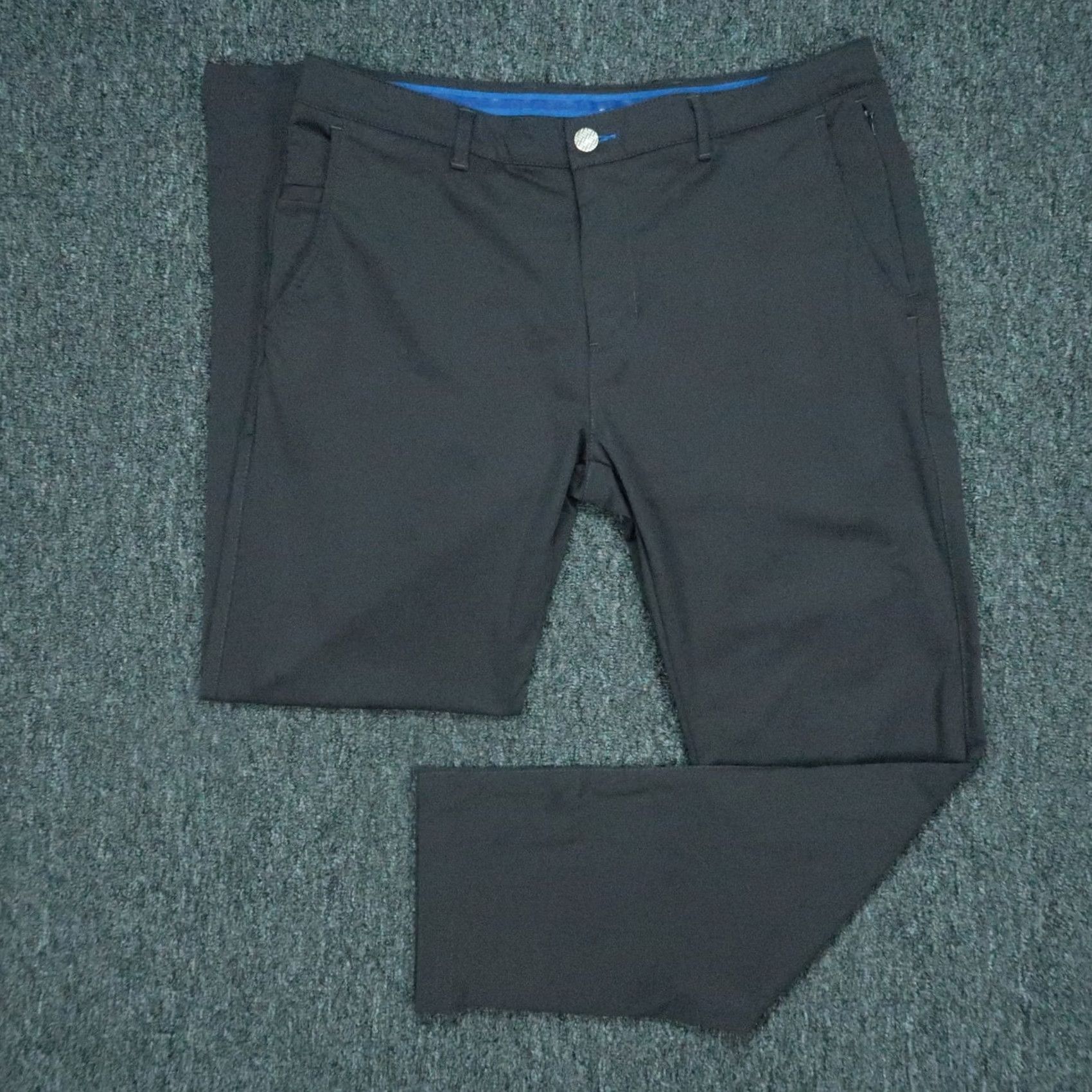 Vintage Twillory Pants Mens 33x30 Gray Tailored Performance Stretch Flat Front Chino Slacks Size US 33 - 2 Thumbnail