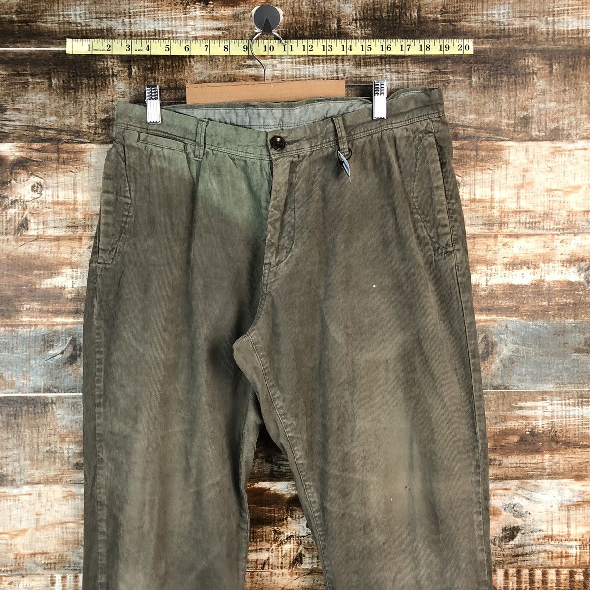Japanese Brand × Vintage Shark Park Green faded vintage Casual Pants #A2447 Size US 31 - 4 Thumbnail