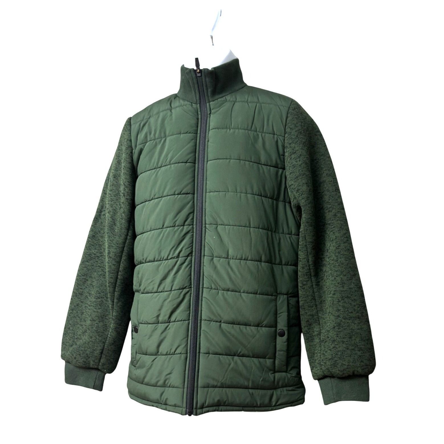 Other Zella Mixed Media Recycled Polyester Jacket, Olive Green, Sz Size S / US 4 / IT 40 - 1 Thumbnail
