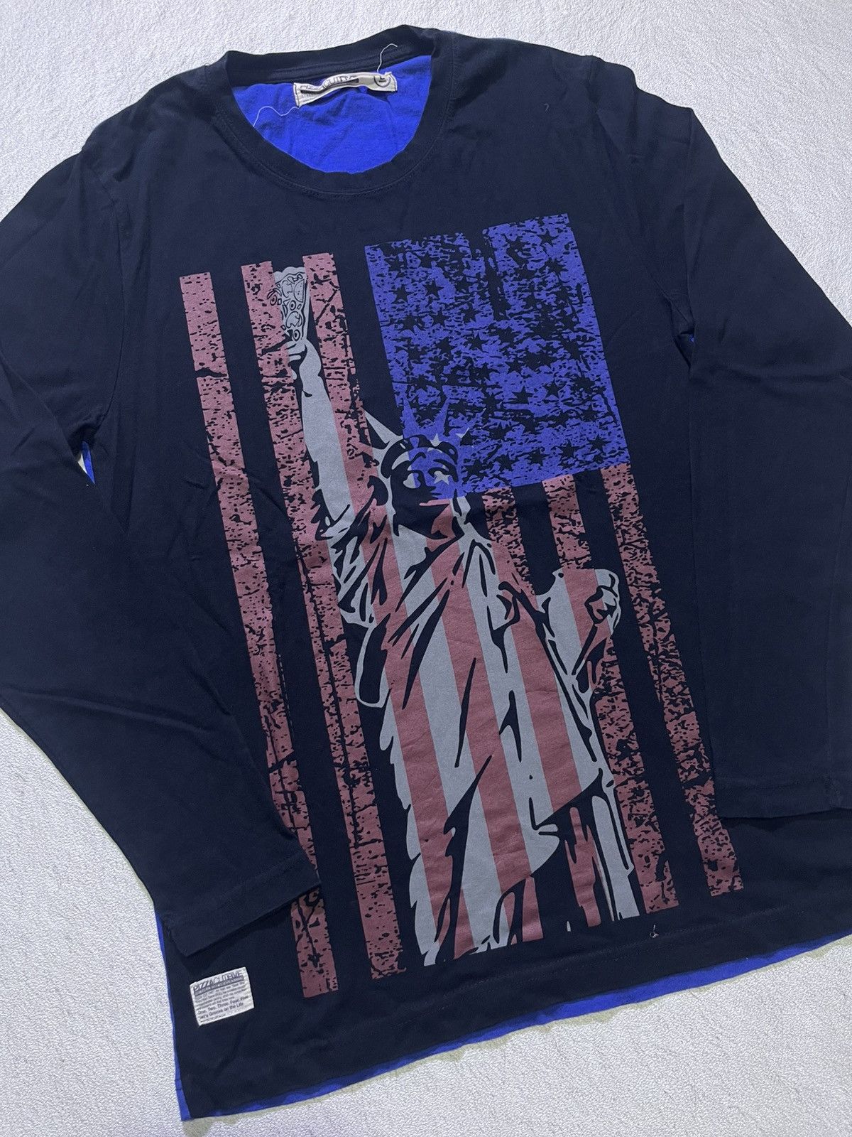 Hysteric Glamour VINTAGE PIZZA CUT FIVE long sleeve tshirt Size US M / EU 48-50 / 2 - 2 Thumbnail