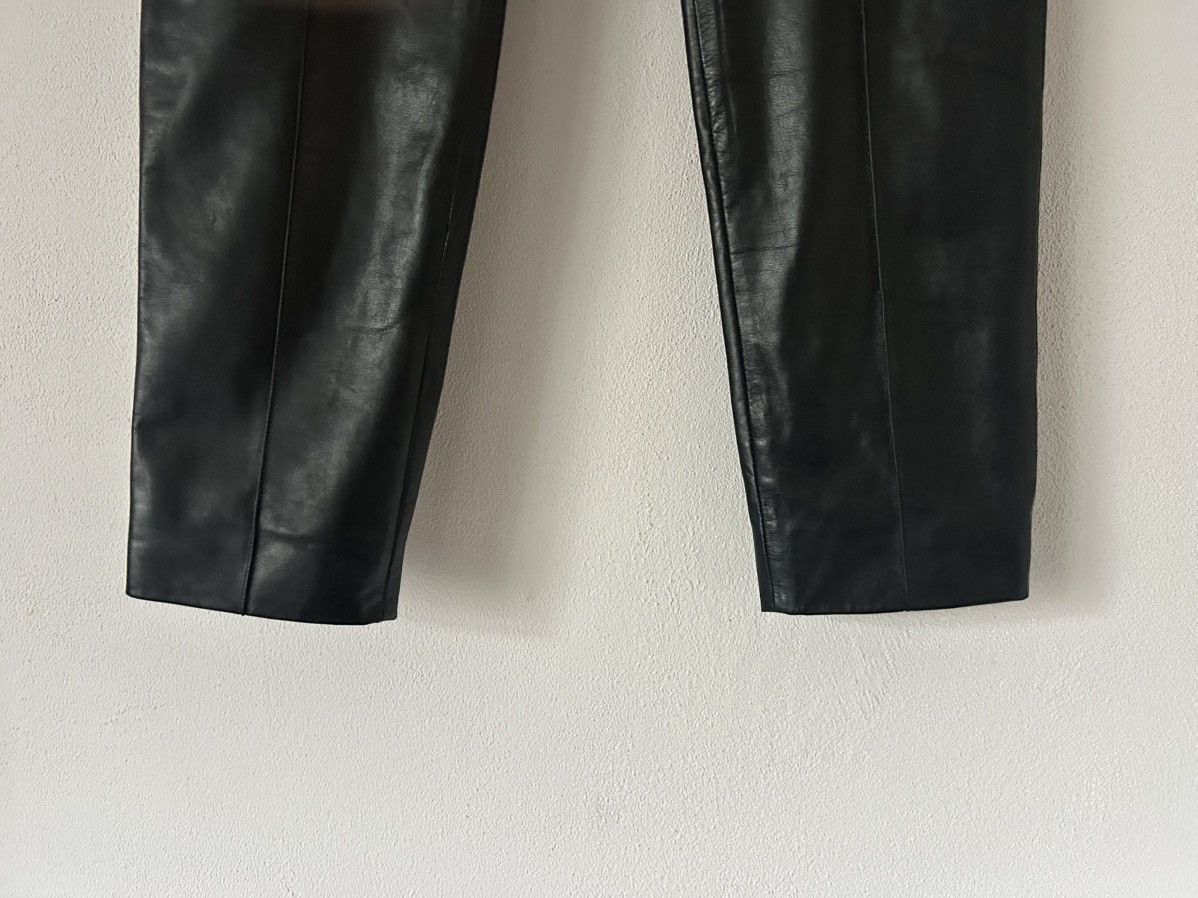 Gucci Gucci Black Leather Slim-Fit Pants Size US 32 / EU 48 - 4 Thumbnail