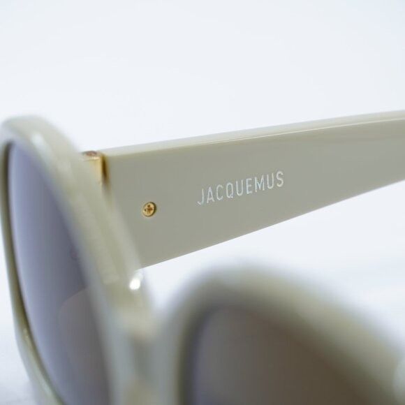 Jacquemus Jacquemus COLAPSO JAC/15 C3 Sunglasses Beige Geometric Frame Size ONE SIZE - 10 Thumbnail