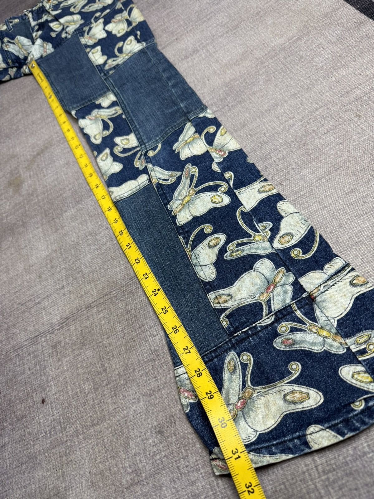 Kapital CHEVIGNON PACT WORK CUT AND PAST DENIM PANTS Size US 29 - 14 Thumbnail