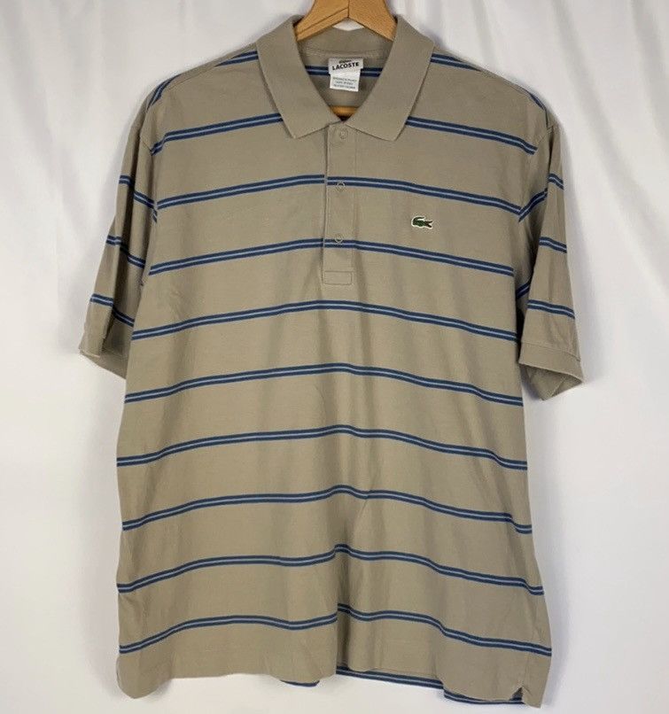 Lacoste Lacoste Beige w/Royal Blue Stripes Men's Size US XXL / EU 58 / 5 - 1 Thumbnail