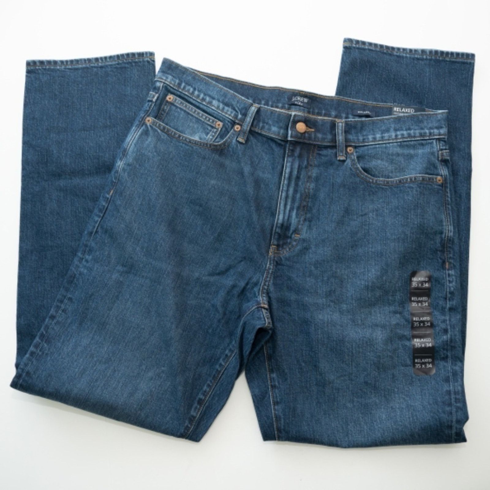 J.Crew J Crew. Men's Relaxed Fit Jean. Size US 35 - 6 Thumbnail