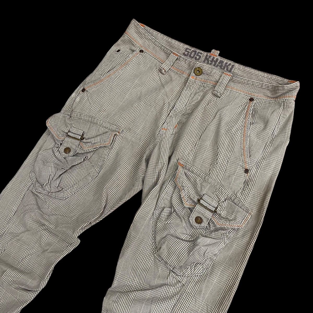 Edwin × Japanese Brand Edwin 505 Khaki Bondage Cargo Punk Flared Pants Size US 35 - 5 Thumbnail