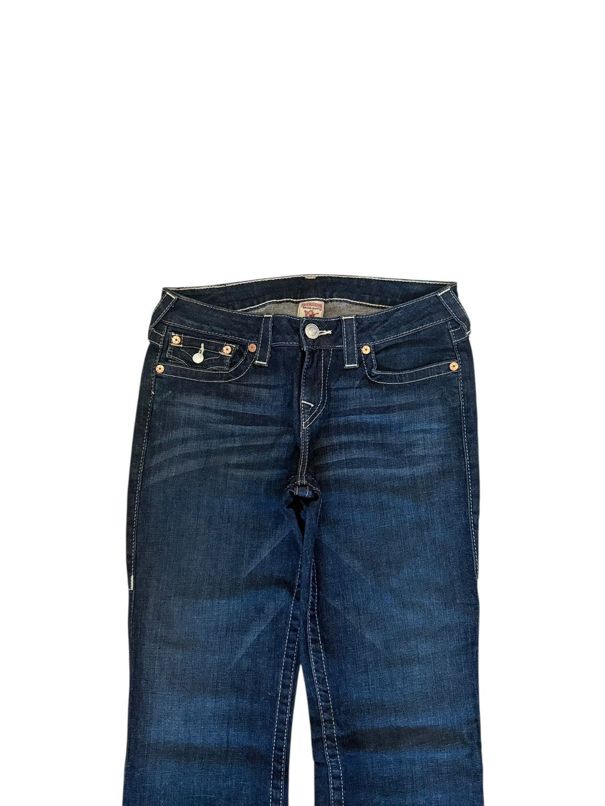 True Religion True Religion Hi-Rise Boot Washed Flared Bootcut Denim Jeans Size 29" - 7 Thumbnail