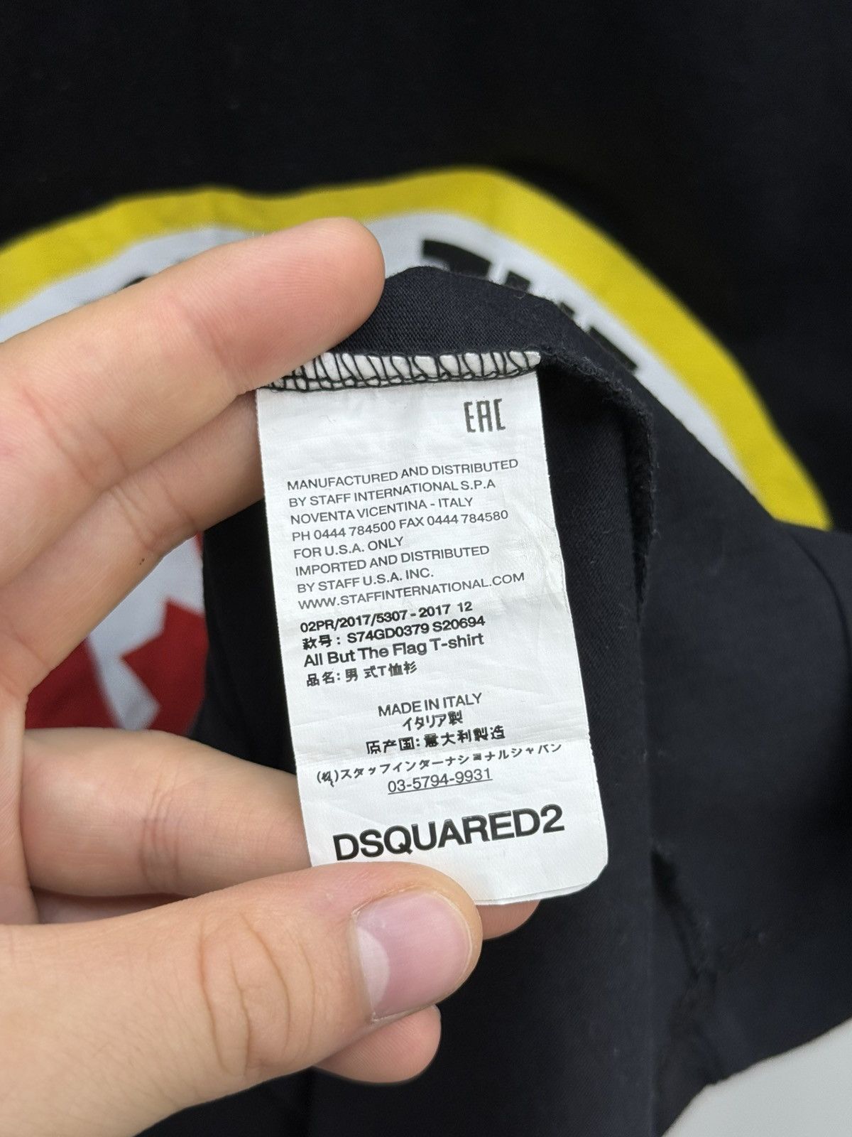 Dsquared2 Dsquared2 All But The Flag Meaning Printed Tee T-shirt Size L / US 10 / IT 46 - 4 Thumbnail