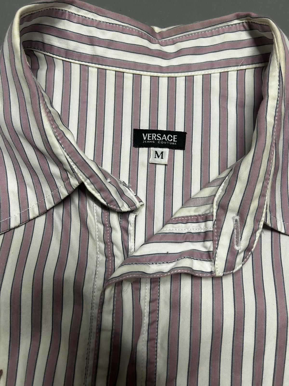 Versace Versace Striped Long Sleeve Shirt - Medium Size US M / EU 48-50 / 2 - 3 Thumbnail