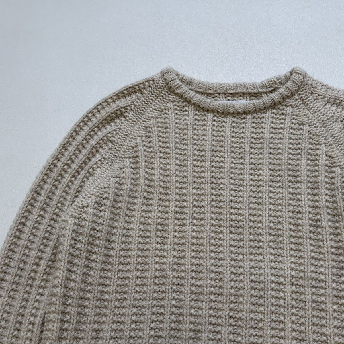 Our Legacy Cream Wool Fisherman’s Textured Sweater Size US M / EU 48-50 / 2 - 5 Thumbnail