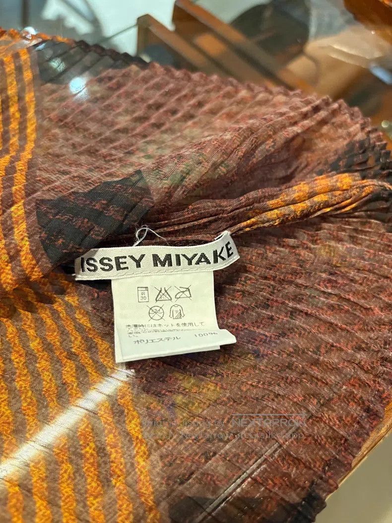 Issey Miyake Issey Miyake Main Line Woven Argyle Willow Catkin Top Size M / US 6-8 / IT 42-44 - 6 Thumbnail
