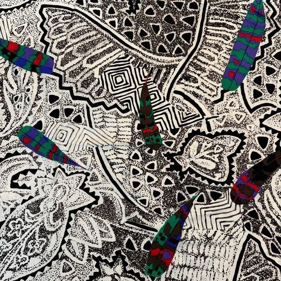 Other Abstract Silk Large Square Scarf Size ONE SIZE - 2 Thumbnail