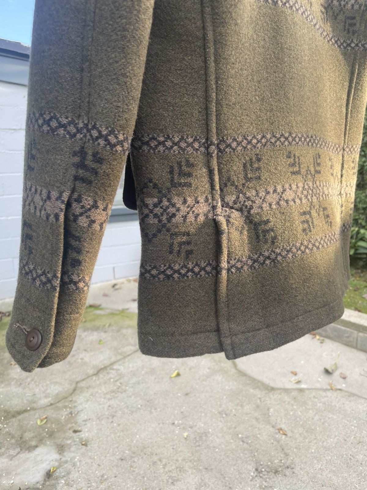 RRL Ralph Lauren RRL Ralph Lauren Western Jacquard Jacket Wool Olive Size US XS / EU 42 / 0 - 9 Thumbnail