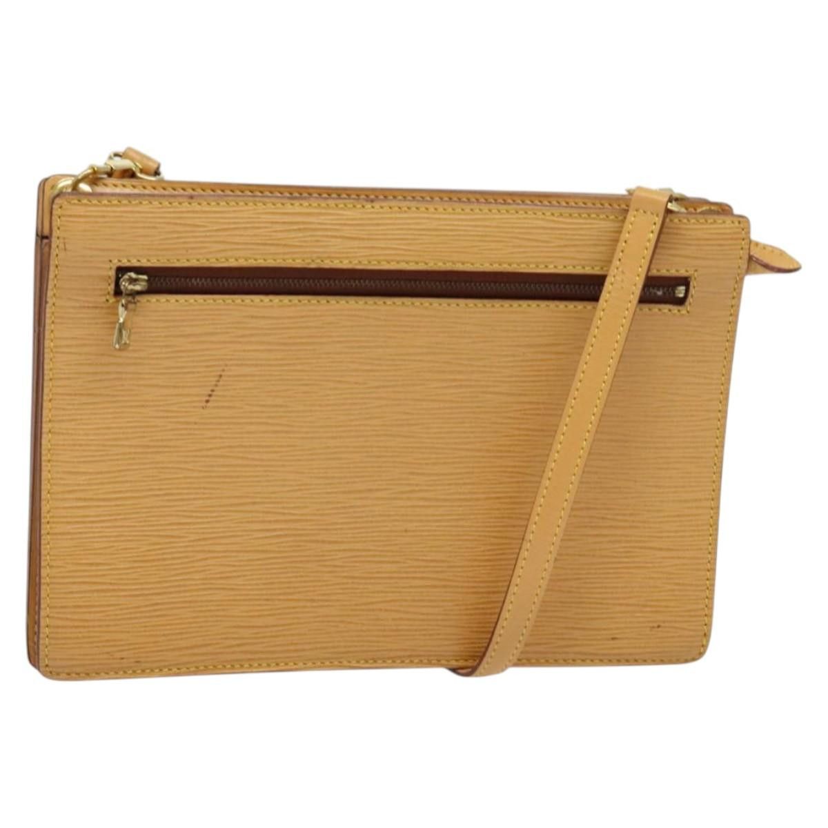 LOUIS VUITTON Epi Angian Shoulder Bag Beige M52116