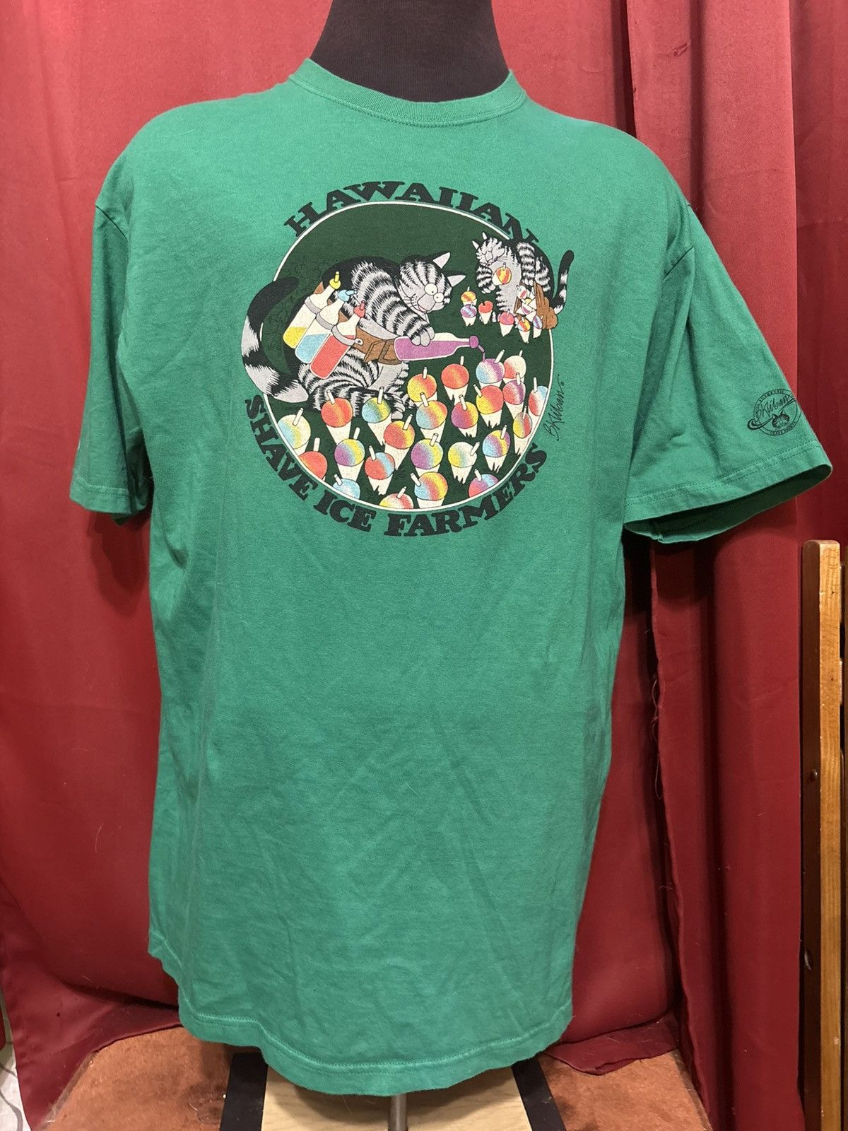 Vintage B Kliban Cat Tshirt Y2k Shaved Ice Farmers Tee