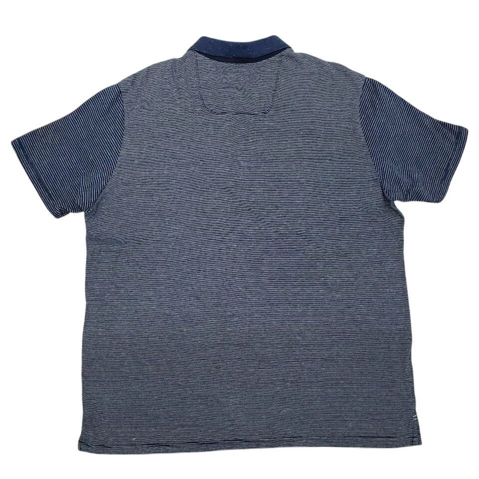 Tommy Bahama Tommy Bahama Polo Shirt Caribbean Navy Blue Tonal Striped XL Size US XL / EU 56 / 4 - 4 Thumbnail