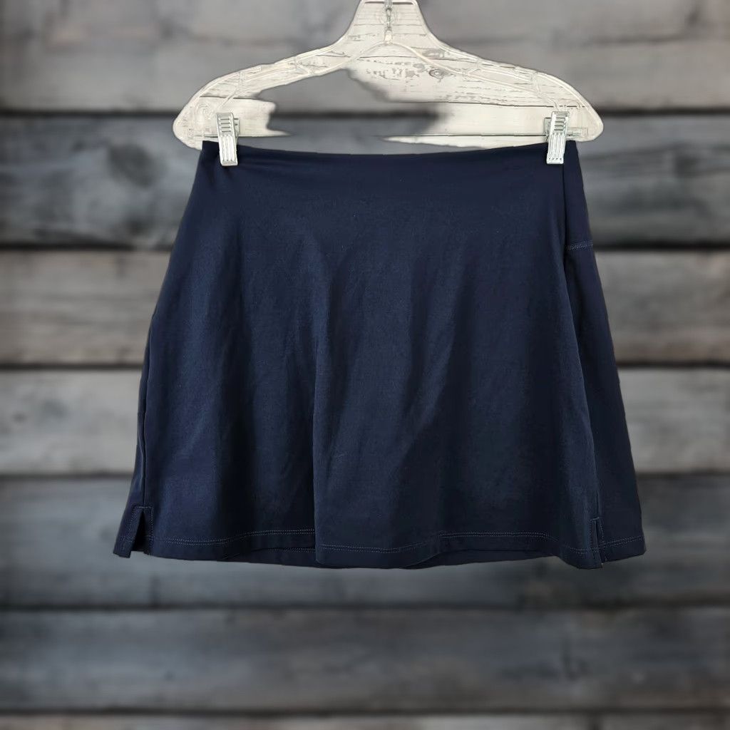 Girlfriend Collective Girlfriend Collective Womens Skort Sz Large Solid Blue Pull On Size ONE SIZE - 1 Thumbnail