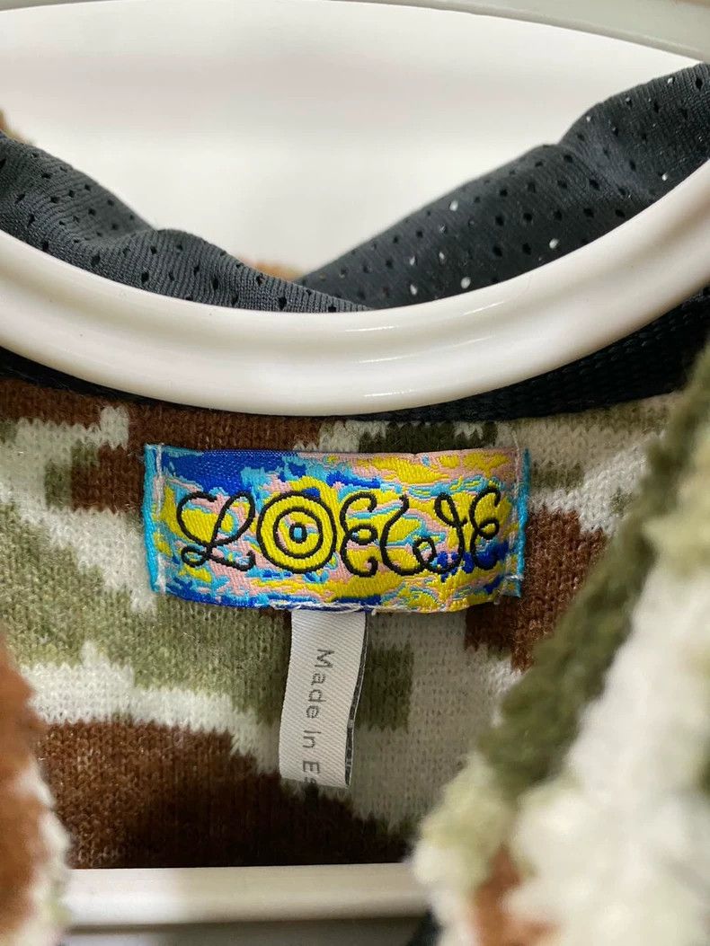 Loewe Loewe Eye series color matching camouflage plush hooded co Size M / US 6-8 / IT 42-44 - 4 Thumbnail