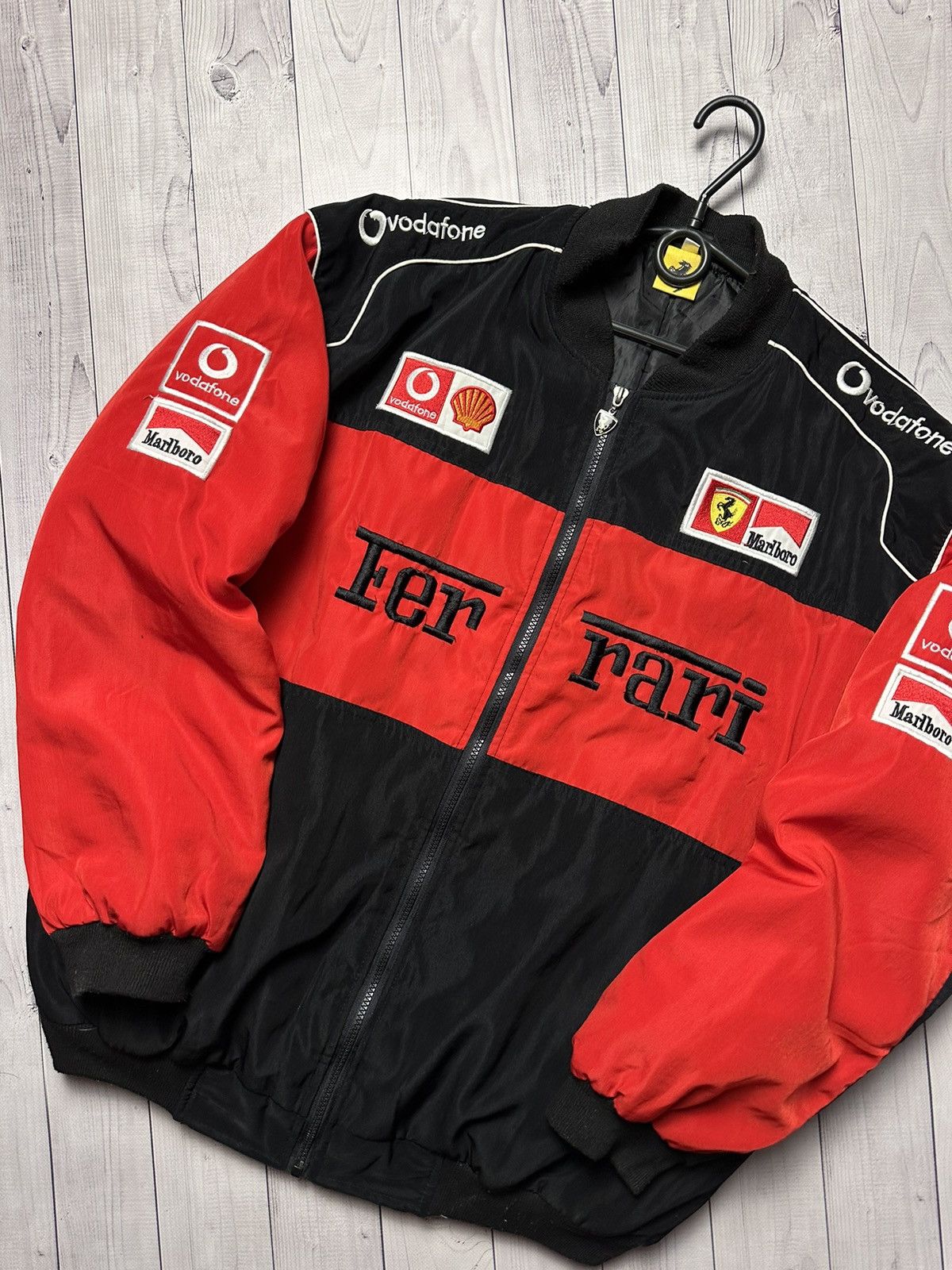 Vintage Vintage Ferrari racing jacket big logo size XXL Size US XXL / EU 58 / 5 - 2 Thumbnail
