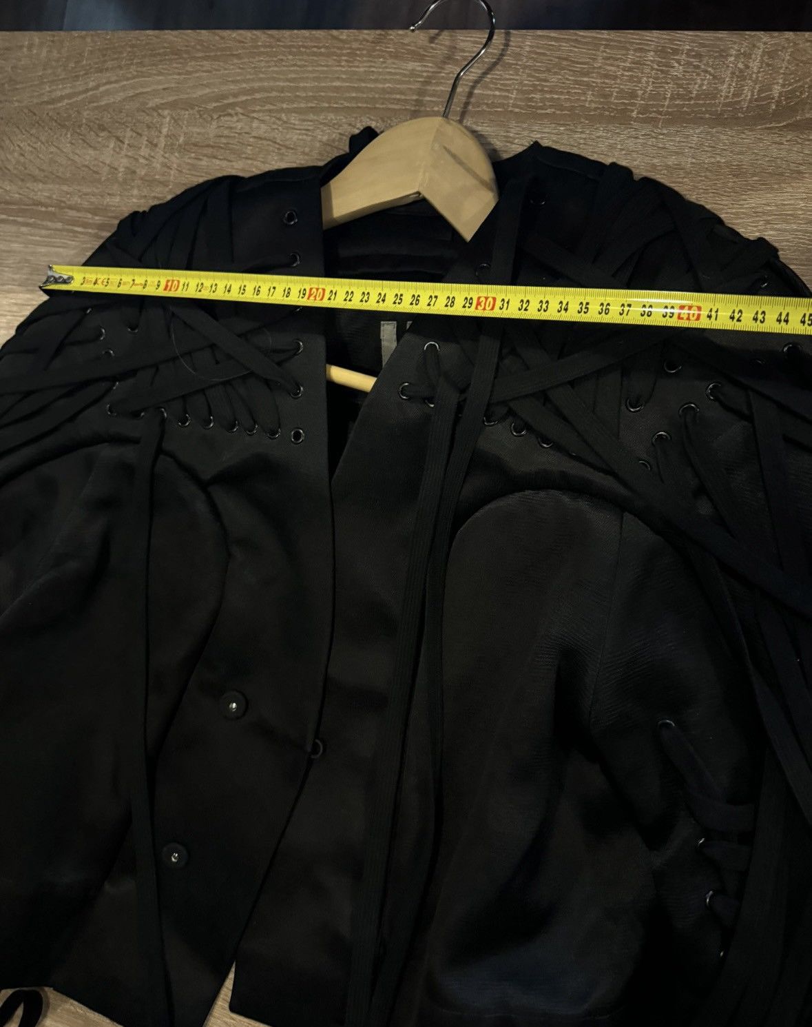 Rick Owens Rick Owens Megalace Black Crazy Strap Jacket 2505-Nextarrow Size XS / US 0-2 / IT 36-38 - 4 Thumbnail
