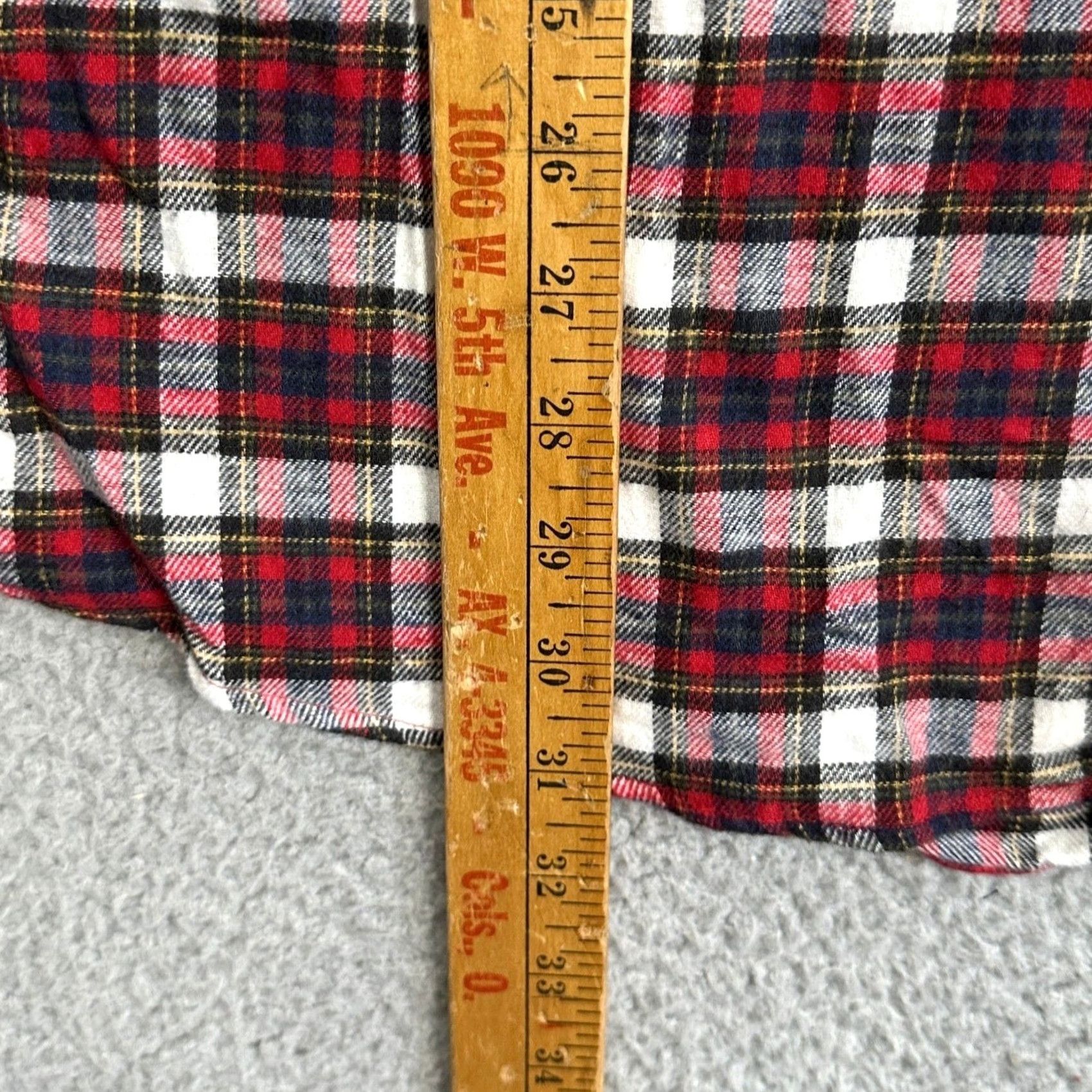Croft & Barrow Craft & Barrow Shirt Plaid Button-Up Long Sleeve Flannel Red Size US L / EU 52-54 / 3 - 7 Thumbnail