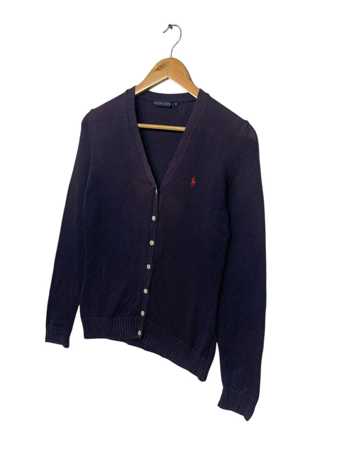 Ralph Lauren Vintage Ralph Lauren Small Logo Button Ups Knitwear Cardigan Size M / US 6-8 / IT 42-44 - 2 Thumbnail