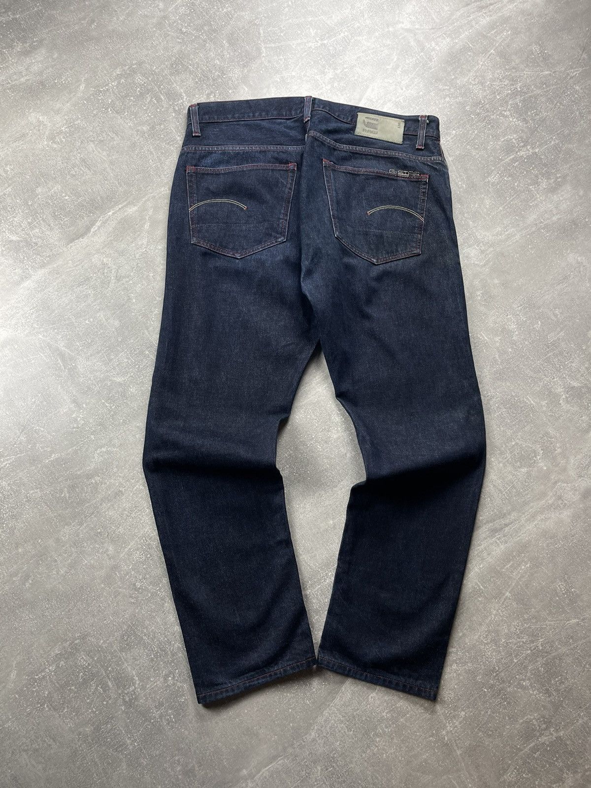 G-Star G-Star RAW Selvedge Denim Jeans Dark Indigo Made in Italy Size US 33 - 2 Thumbnail