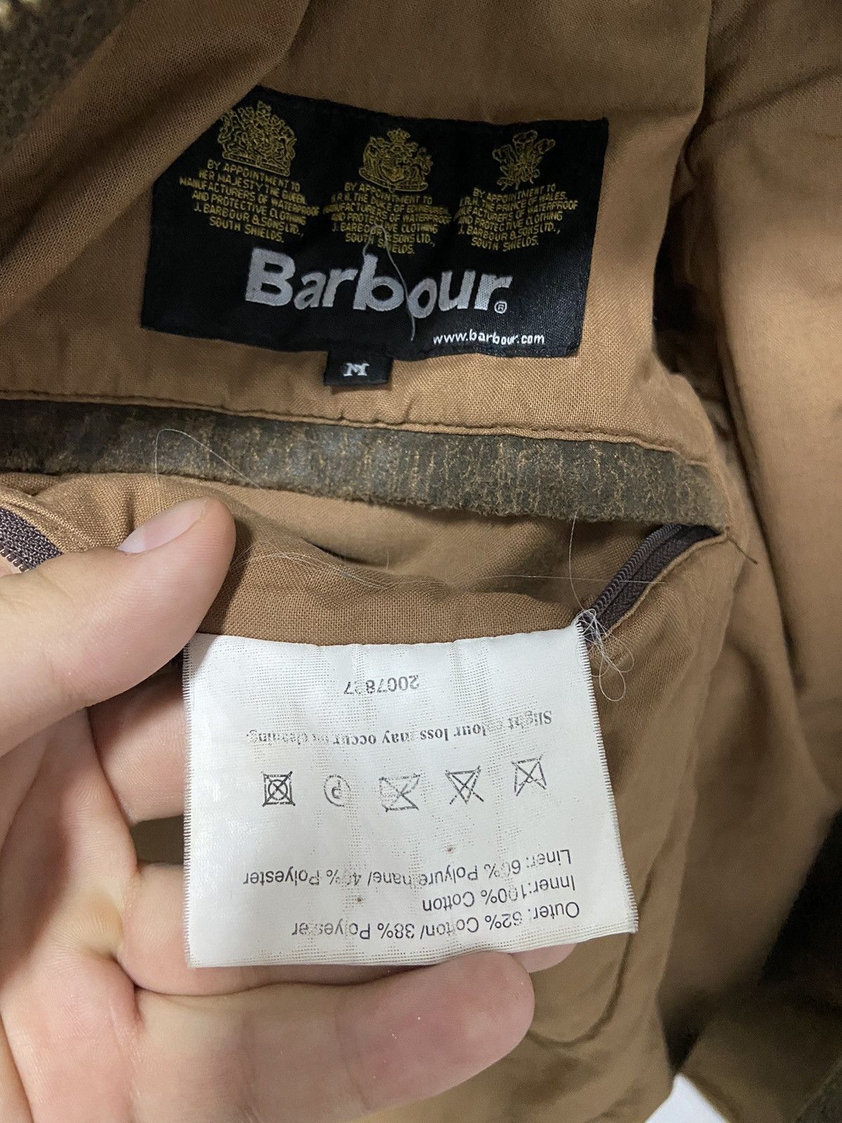 Barbour × Vintage Barbour Jacket small Logo Vintage Avant Garde waxed Size US M / EU 48-50 / 2 - 9 Thumbnail