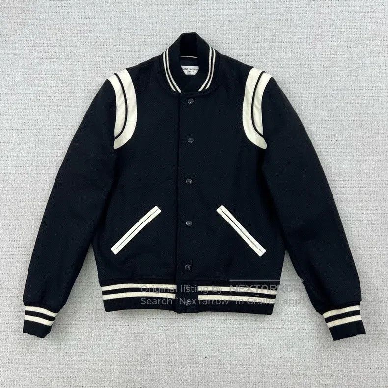 Saint Laurent Paris Saint Laurent Paris Striped Casual Single Breasted Bomber Size US S / EU 44-46 / 1 - 1 Thumbnail