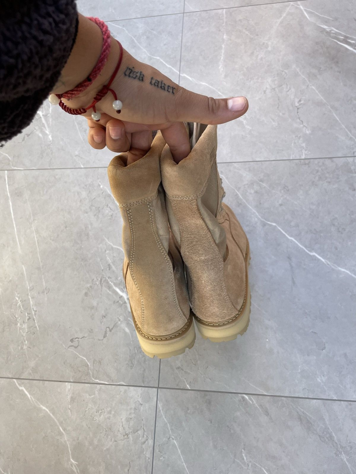 Vintage Vintage Military Tan Desert Combat Boots Size US 12 / EU 45 - 8 Thumbnail