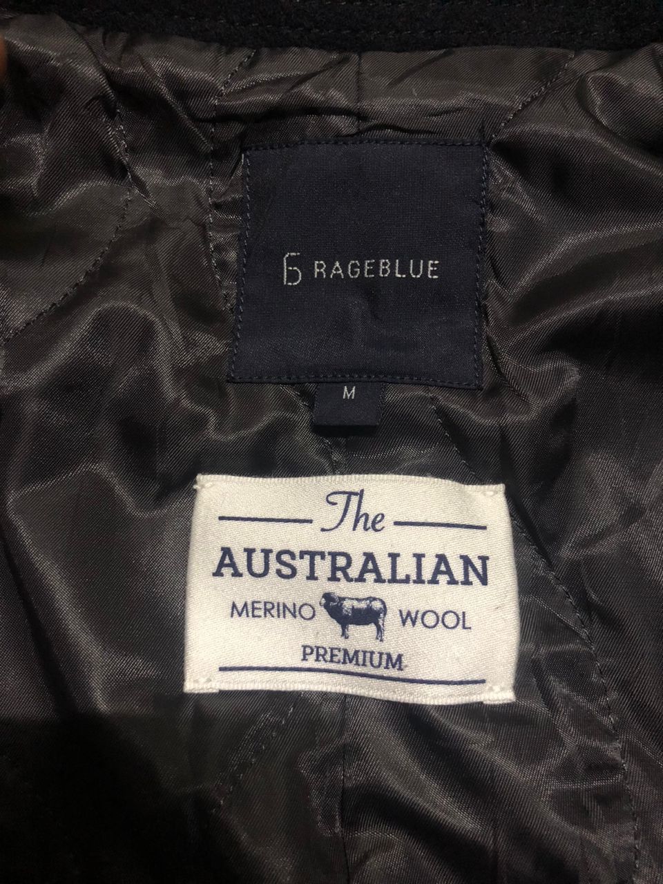 RAGEBLUE Archive💥Rageblue Long Coat Australian Merino Wool Size US M / EU 48-50 / 2 - 11 Thumbnail
