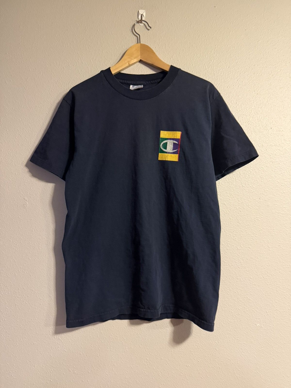 Champion vtg 90s champion double sided logo graphic t shirt medium Size US M / EU 48-50 / 2 - 2 Thumbnail