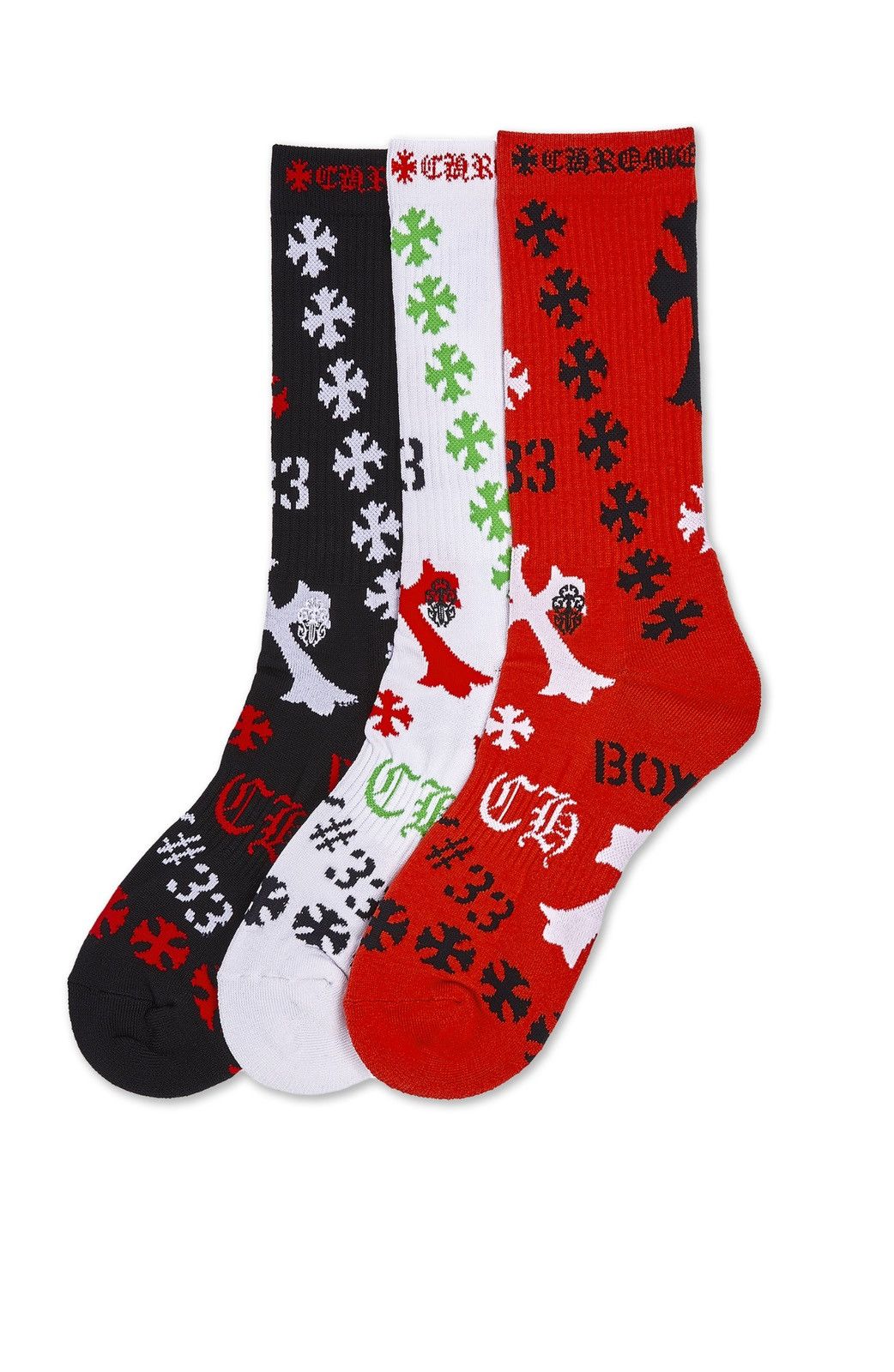 Chrome Hearts Chrome Hearts Stencil Socks Set Size ONE SIZE - 1 Thumbnail