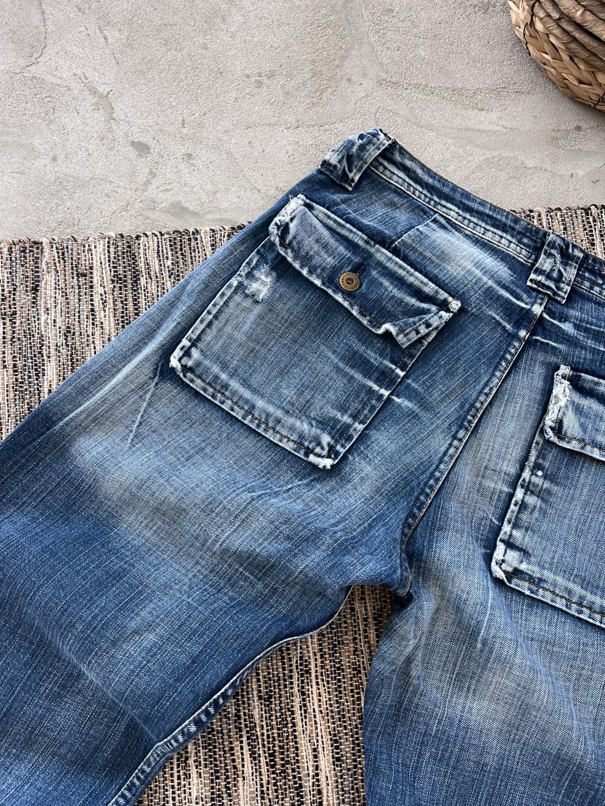 Pepe Jeans × Vintage Hype Vintage Pepe Jeans Blue Denim London Distressed Y2K Size US 32 / EU 48 - 15 Thumbnail