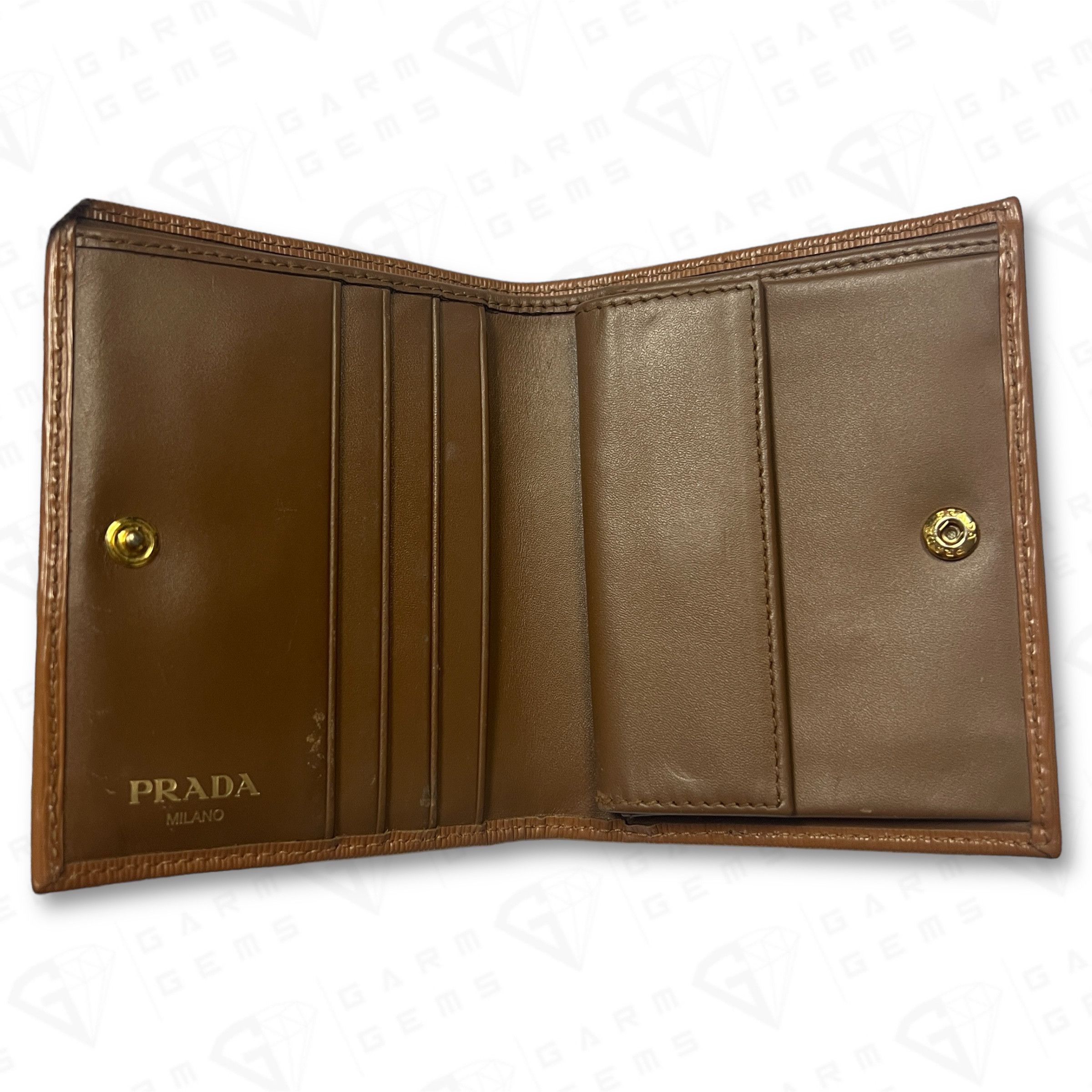 Prada Prada Leather Wallet Size ONE SIZE - 4 Thumbnail