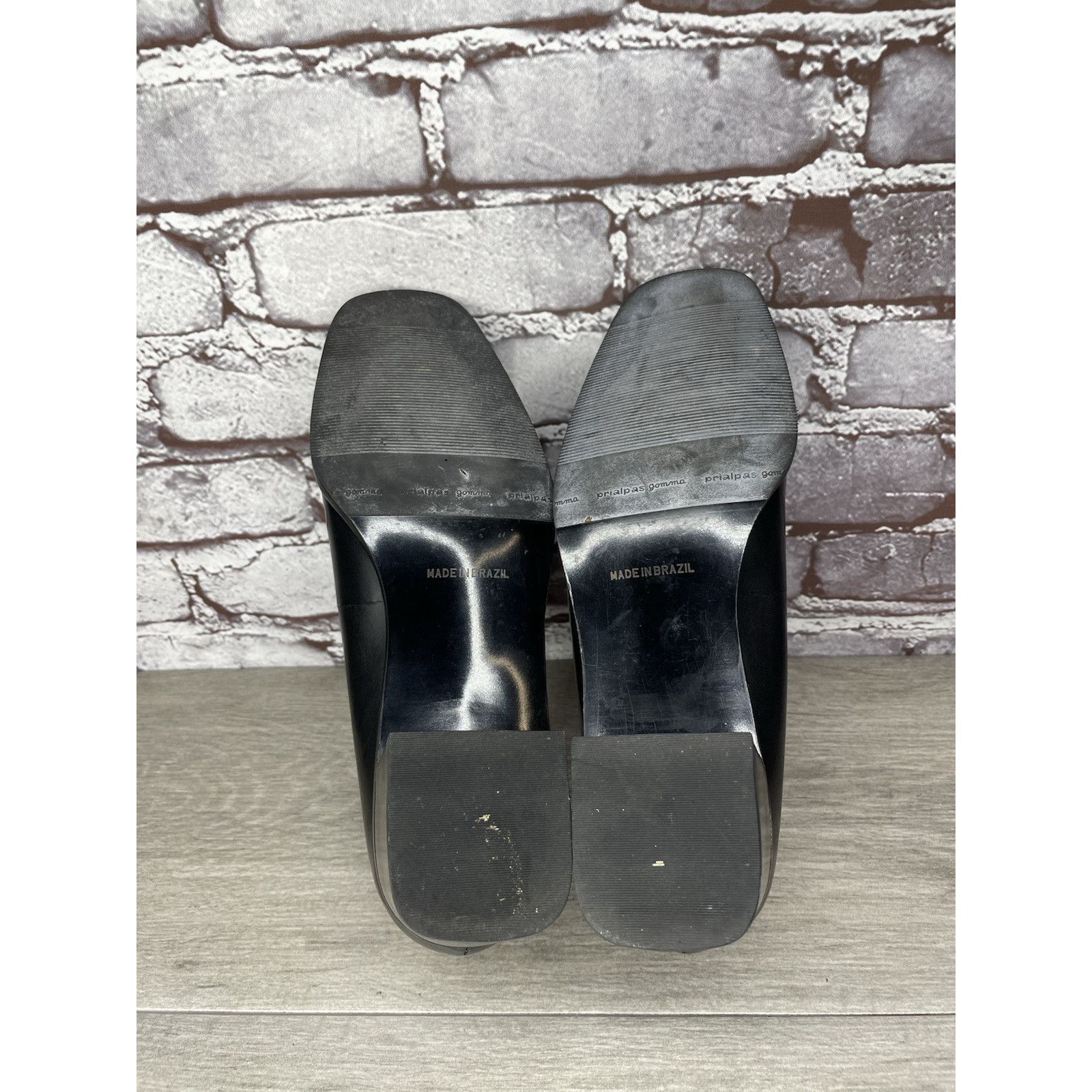 Rockport Rockport Black Leather Square Toe Pumps Heel Work Shoes Wome Size US 9 / IT 39 - 22 Thumbnail