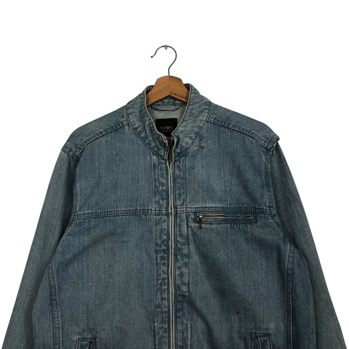 Japanese Brand 📌Vintage Biker Denim Jacket Person's Jeans Issey Miyake Size US L / EU 52-54 / 3 - 4 Thumbnail