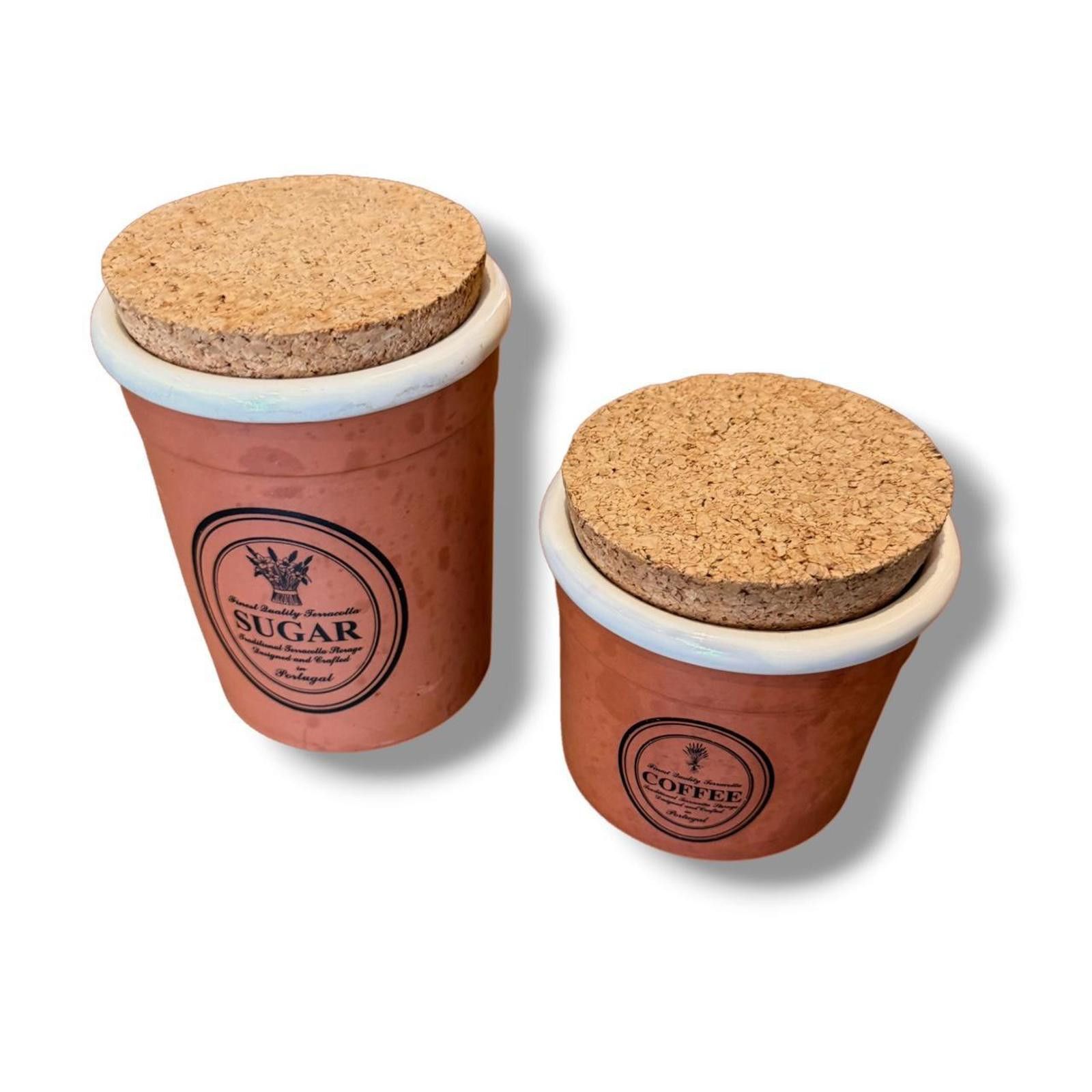 Other Set of 2 Coffee and Sugar Corked Jars Size ONE SIZE - 1 Thumbnail