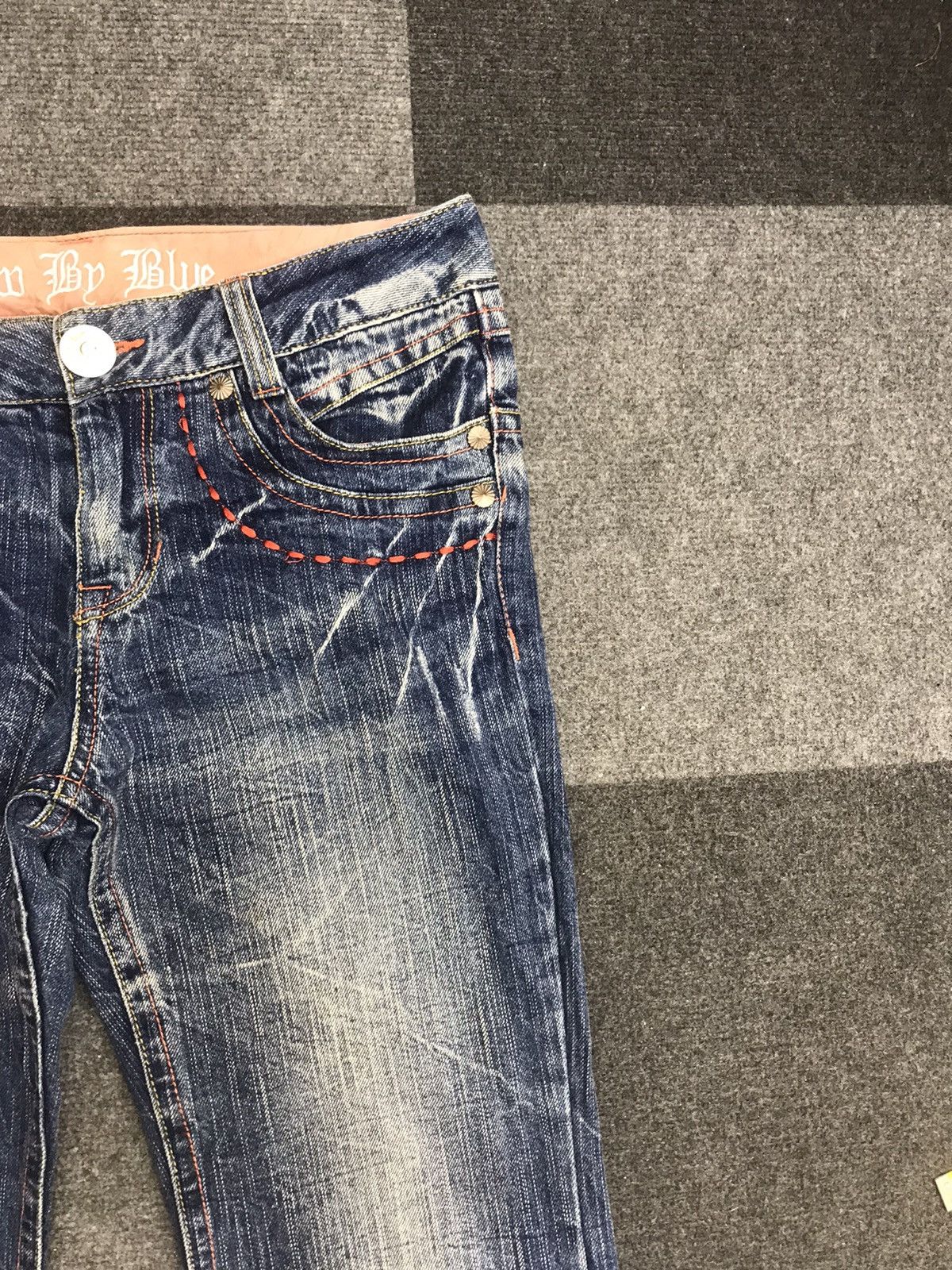 Japanese Brand Bootcut🔥 Blow By Blue Low Rise Jeans Unisex Size 31" - 3 Thumbnail