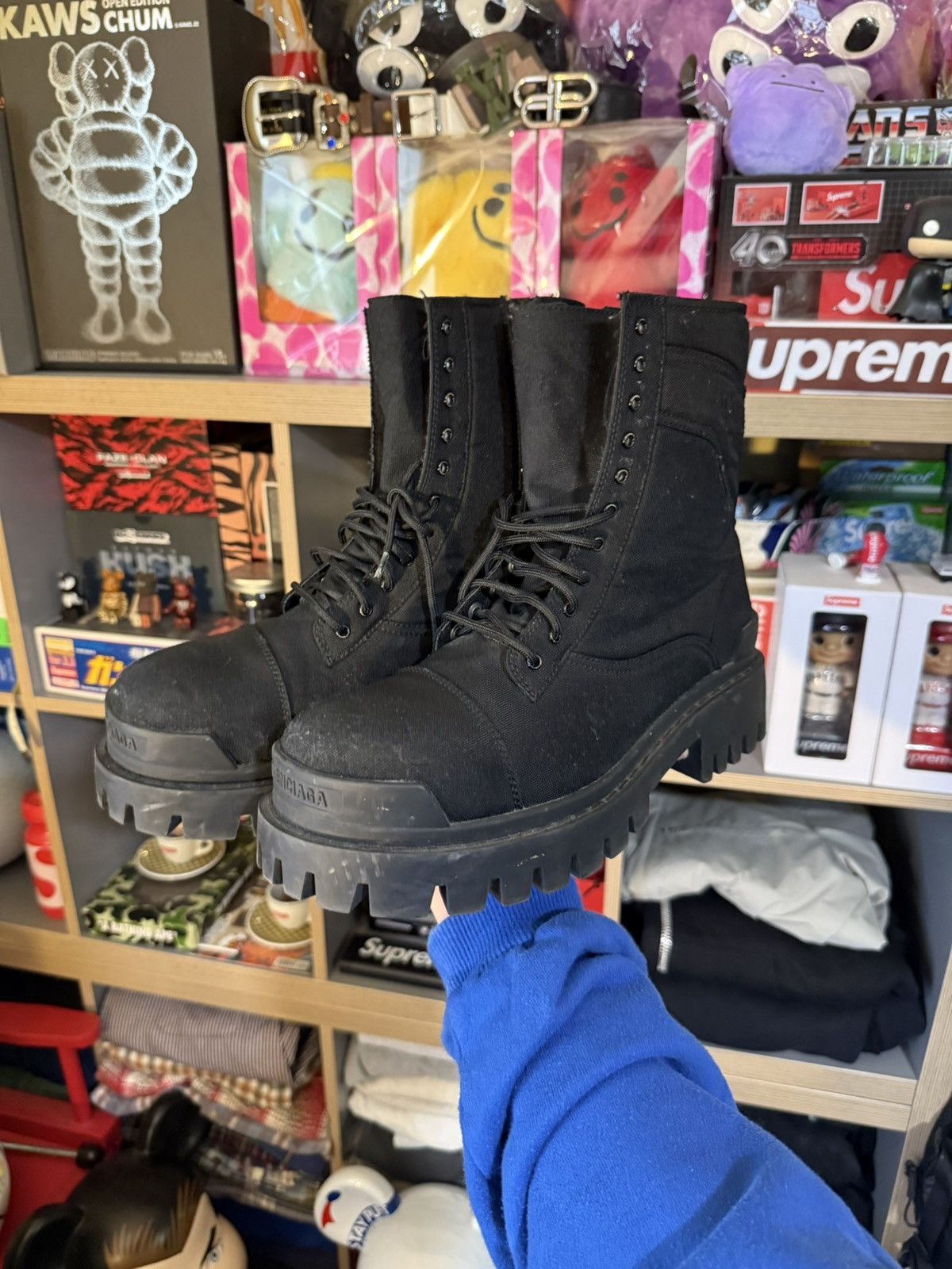 Balenciaga Balenciaga Black Nylon Strike Boot Size US 10.5 / EU 43-44 - 1 Thumbnail
