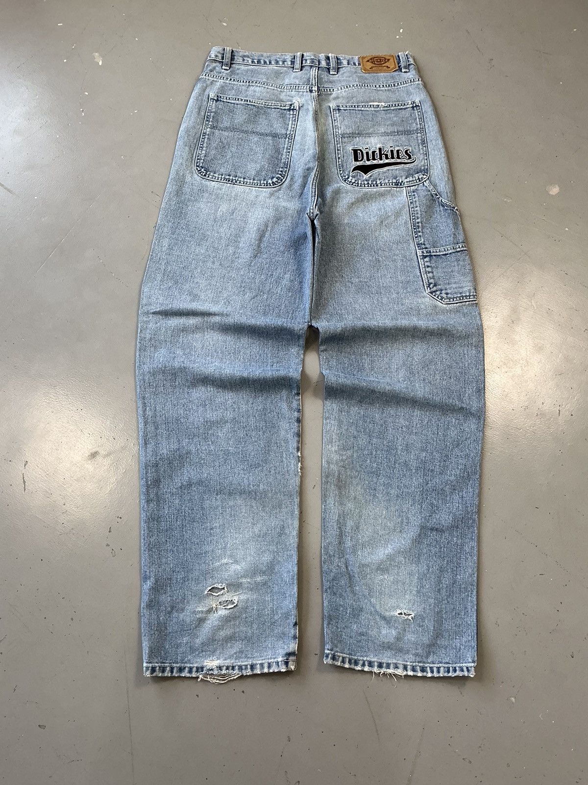 Vintage dickies SpellOut embroidered denim
