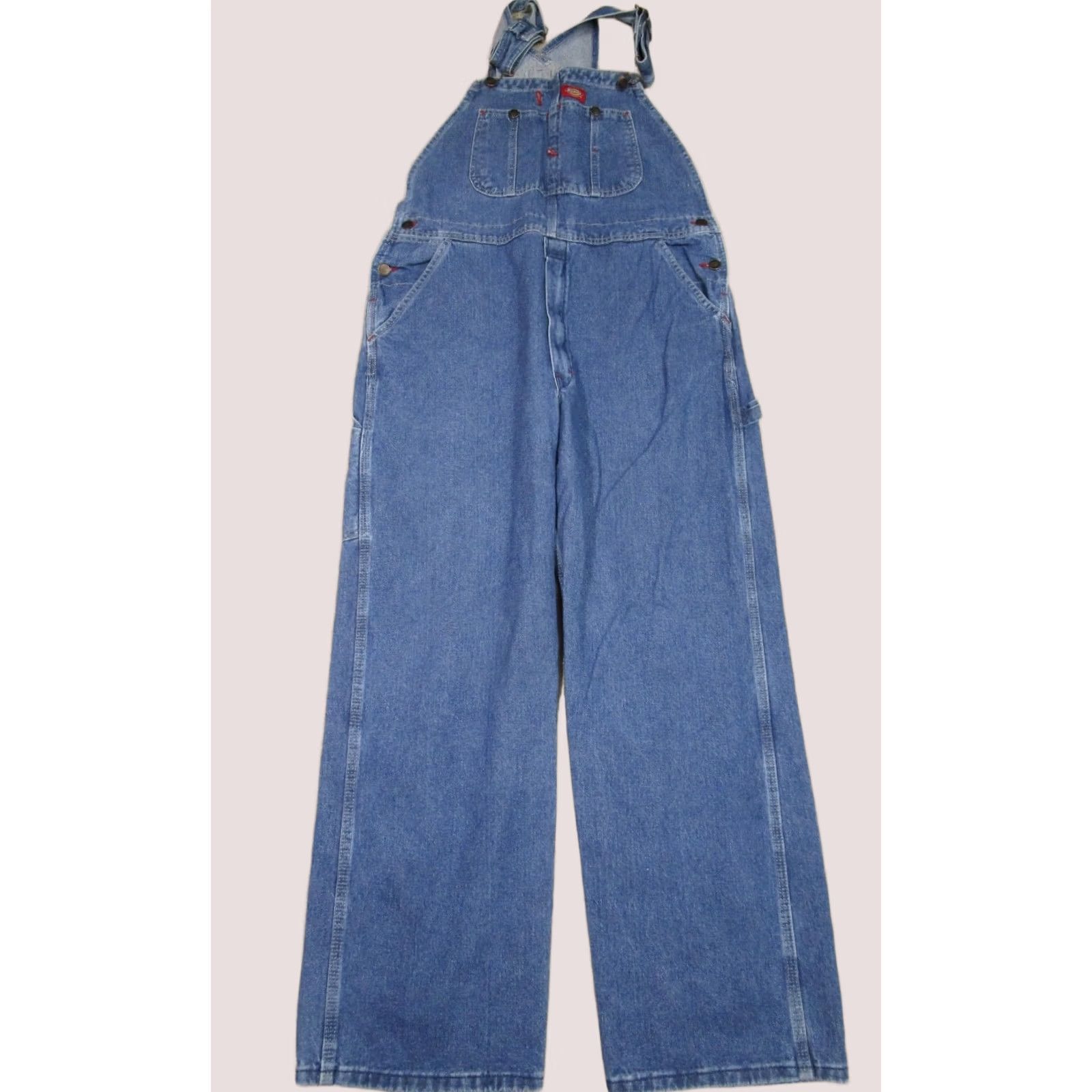 Dickies Dickies Overalls Mens 34x30 Blue Denim Bib Workwear Carpenter Utility Farmer Jeans Size US 34 / EU 50 - 1 Thumbnail