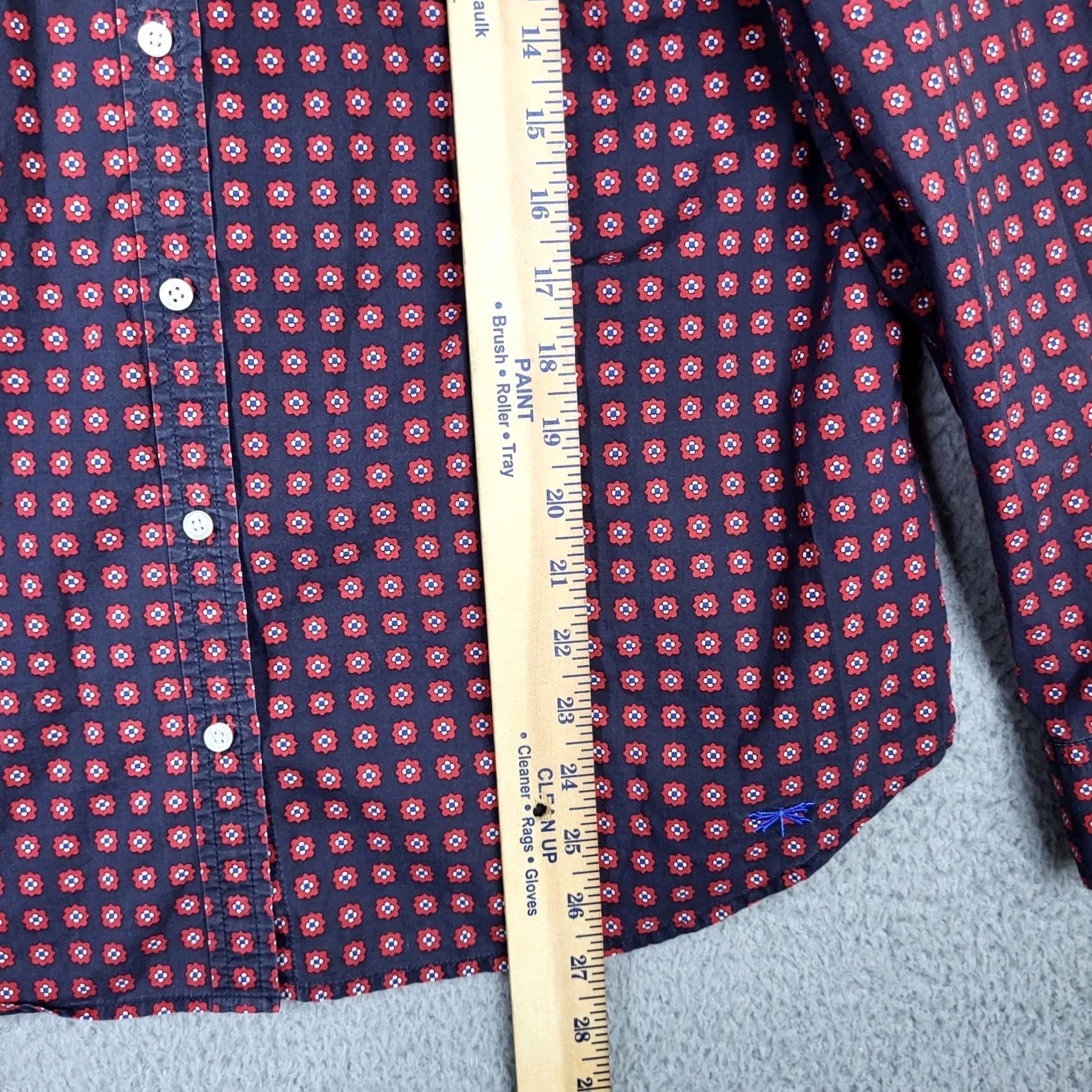 Talbots TALBOTS Button-Up Shirt Geometric Pattern Blue Orange Vintage/Retro Casual Casual Womens Sz 14 Adult Regular Long Sleeve Size XL / US 12-14 / IT 48-50 - 7 Thumbnail