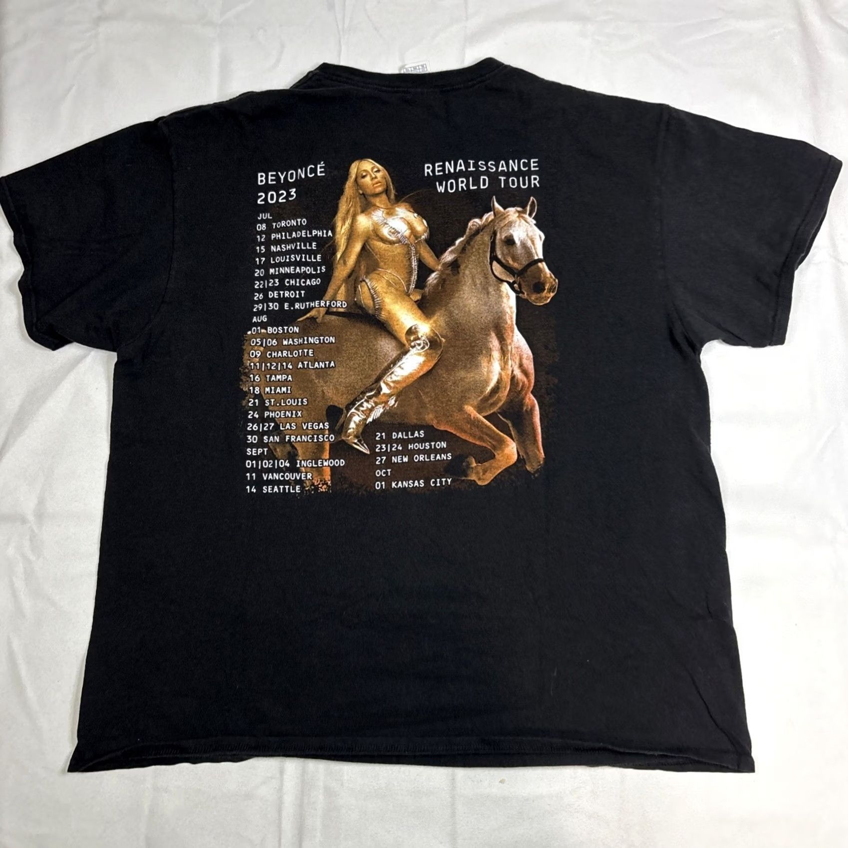 Vintage Beyonce Renaissance Tour T-Shirt Cowgirl Tee Merch Concert Album 2023 Men Sz XL Size US XL / EU 56 / 4 - 5 Thumbnail