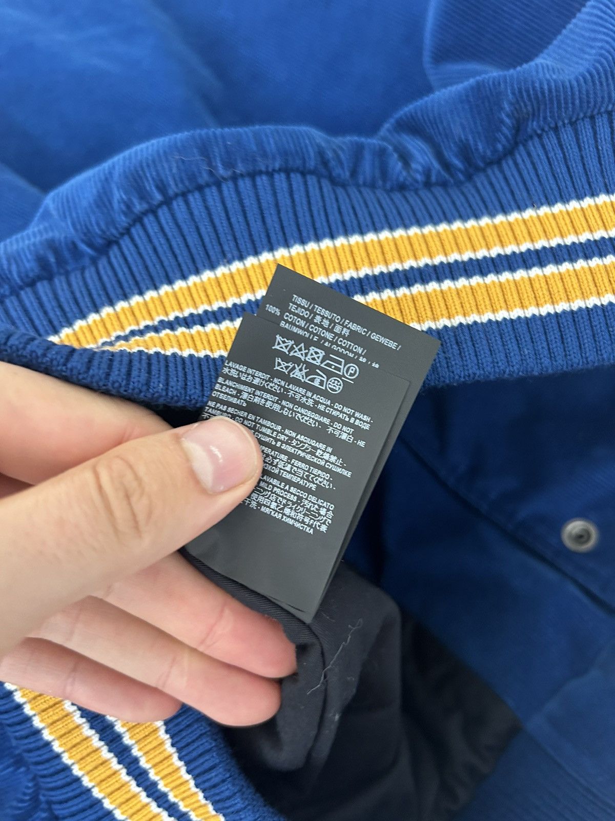 Saint Laurent Paris ‘Je T’Aime’ Blue Corduroy Teddy Jacket Size US M / EU 48-50 / 2 - 13 Thumbnail